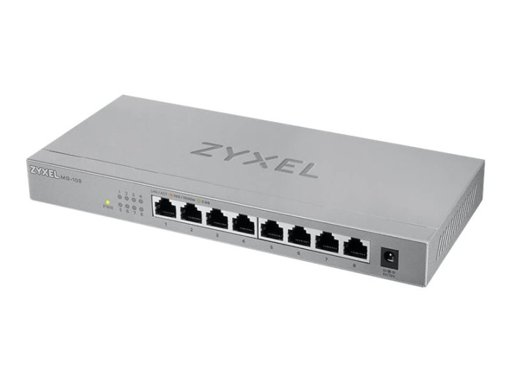 ZyXEL MG-108 Switch 8-port 2.5 Gigabit in the group COMPUTERS & PERIPHERALS / Network / Switches / 10/100/1000Mbps at TP E-commerce Nordic AB (C67267)