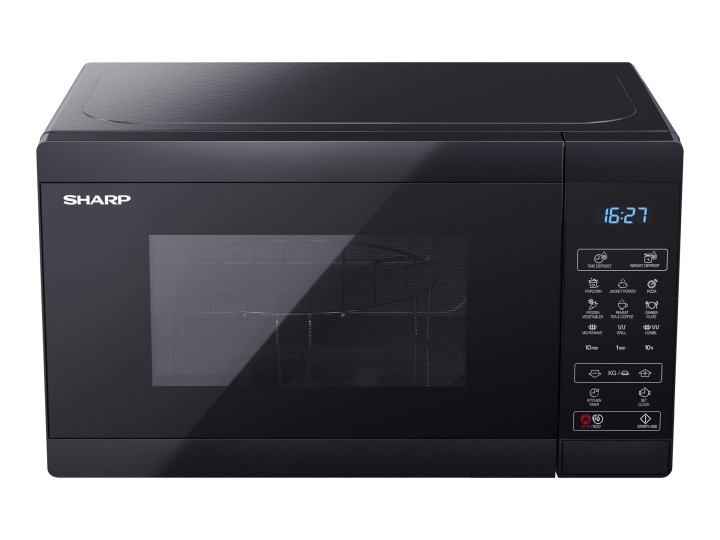 Sharp YC-MG02E-B Microwave Oven with Grill Black in the group HOME, HOUSEHOLD & GARDEN / Household appliances / Microwave ovens at TP E-commerce Nordic AB (C67314)