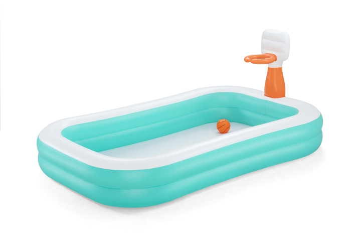 Bestway Familjepool Dunk n Splash 251 x 168 x 102cm in the group HOME, HOUSEHOLD & GARDEN / Garden products / Pool & Accessories / Pools at TP E-commerce Nordic AB (C67381)