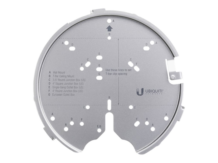 Ubiquiti UniFi Professional Mounting System U-PRO-MP monteringssats för trådlös åtkomstpunkt Silver in the group HOME, HOUSEHOLD & GARDEN / Smart home at TP E-commerce Nordic AB (C67421)