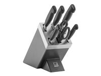 Zwilling Four Star Knife block och knivset in the group HOME, HOUSEHOLD & GARDEN / Kitchen utensils / Kitchen knives & Knife sharpeners at TP E-commerce Nordic AB (C67430)