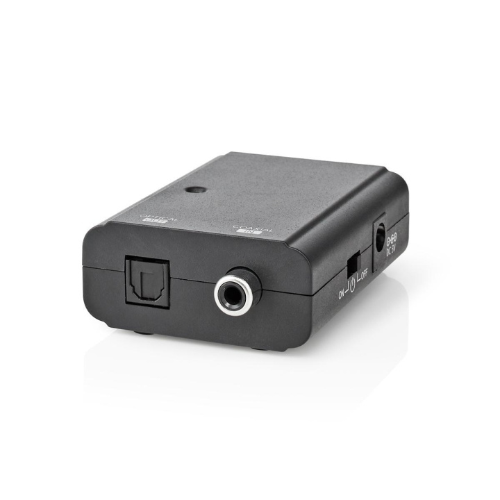 Nedis Digital Audio Converter | 1-way | Connection input: 1x S/PDIF | Connection output: TosLink Female | Manual | Black in the group HOME ELECTRONICS / Cables & Adapters / Audio analog / Adapters at TP E-commerce Nordic AB (C67483)