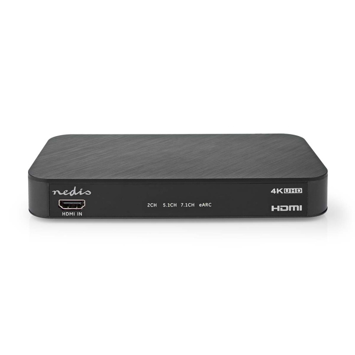 Nedis Digital Audio Converter | 2-way | Connection input: DC Power / 1x HDMI™ Input | Connection output: 1x 3.5 mm / 1x TosLink / 3x HDMI™ Output | Automatic / Push Button | Anthracite in the group HOME ELECTRONICS / Cables & Adapters / Audio Digital at TP E-commerce Nordic AB (C67490)