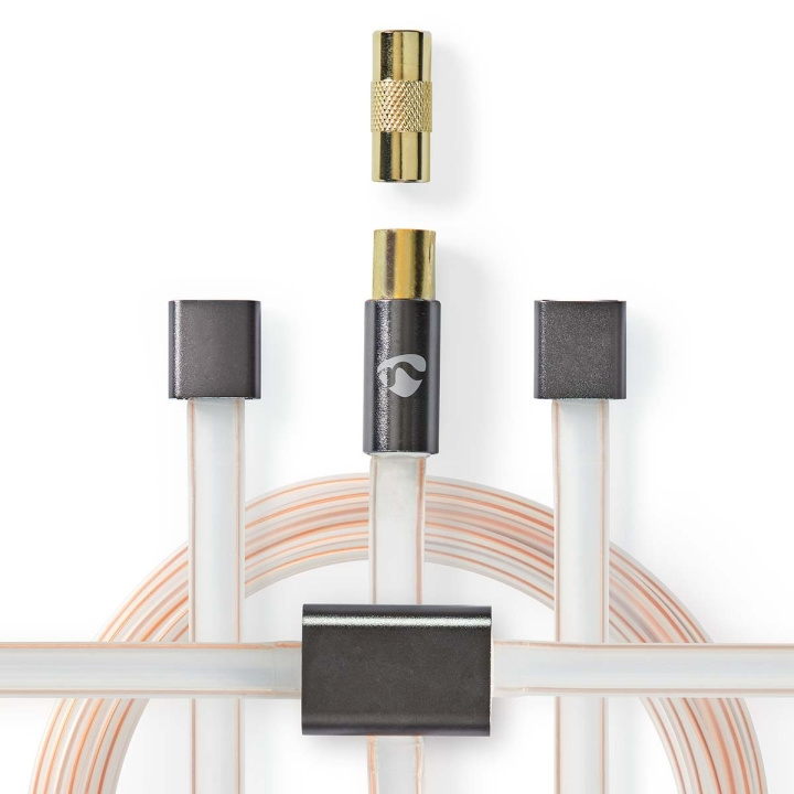 Nedis Coax Cable | IEC (Coax) Male | IEC (Coax) Male | Gold Plated | 50 Ohm | Unshielded | 2.00 m | Flat | PVC | Anthracite | Box in the group HOME ELECTRONICS / Cables & Adapters / Antenna cables & Accessories / Antenna cables at TP E-commerce Nordic AB (C67492)