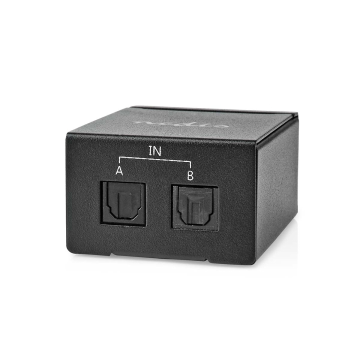 Nedis Digital Audio Switch | 2-way | Connection input: DC Power / 2x TosLink | Connection output: TosLink Female | Manual / Switch | Metal | Black in the group HOME ELECTRONICS / Cables & Adapters / Audio Digital at TP E-commerce Nordic AB (C67494)