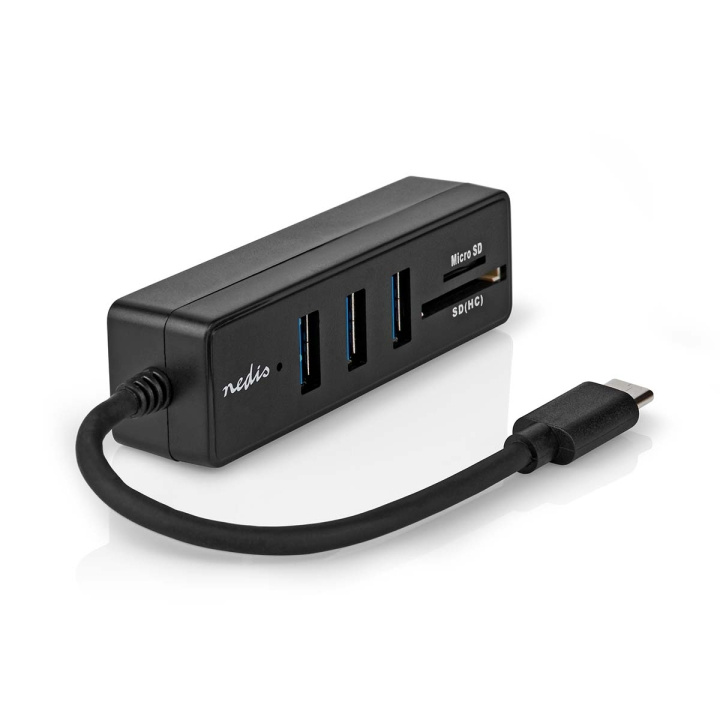 Nedis USB Hub | 1x USB-C™ | 3x USB A Female | 5 port(s) | USB 3.2 Gen 1 | USB Powered | 5 Gbps | SD & MicroSD in the group COMPUTERS & PERIPHERALS / Computer accessories / USB-Hubs at TP E-commerce Nordic AB (C67502)