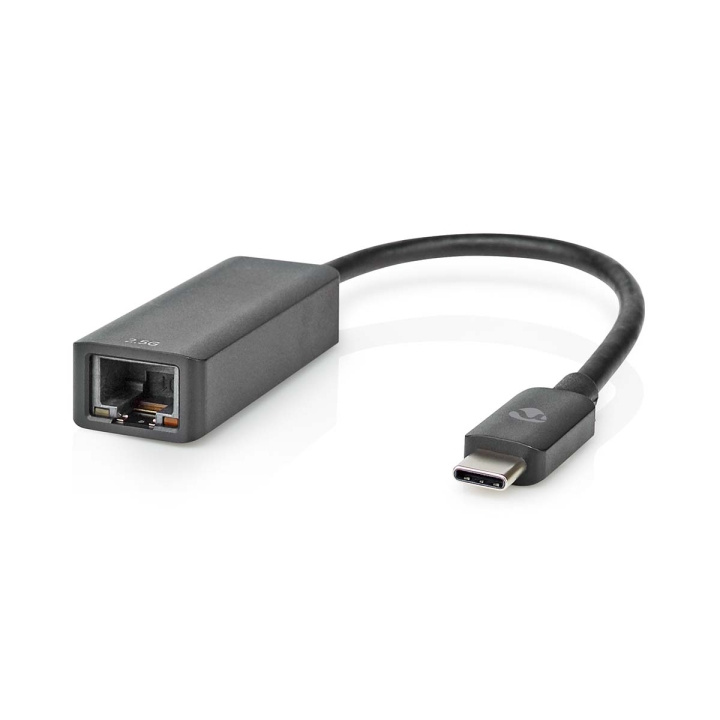 Nedis USB Network Adapter | USB 3.2 Gen 1 | 2.5 Gbps | USB-C™ Male | RJ45 Female | 0.20 m | Round | Nickel Plated | Tinned Copper | Black | Box in the group COMPUTERS & PERIPHERALS / Network / Network cards / USB at TP E-commerce Nordic AB (C67504)