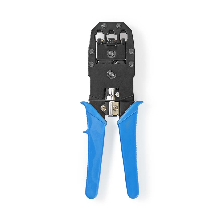 Nedis Crimp pliers | CAT5 / CAT5e / CAT6 / CAT6a / RJ10 / RJ11 / RJ45 | Cutting / Plier / Stripping | ABS / Steel | Blue in the group COMPUTERS & PERIPHERALS / Computer components / Tools & Mounting at TP E-commerce Nordic AB (C67508)