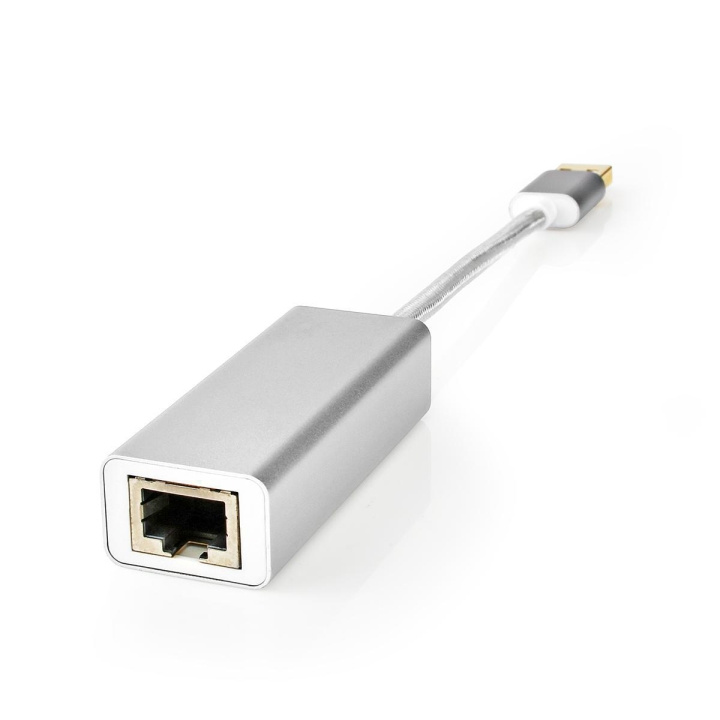 Nedis USB Network Adapter | USB 3.2 Gen 1 | 1 Gbps | USB-A Male | RJ45 Female | 0.20 m | Round | Gold Plated | Bare Copper | Silver | Cover Window Box in the group COMPUTERS & PERIPHERALS / Network / Network cards / USB at TP E-commerce Nordic AB (C67514)