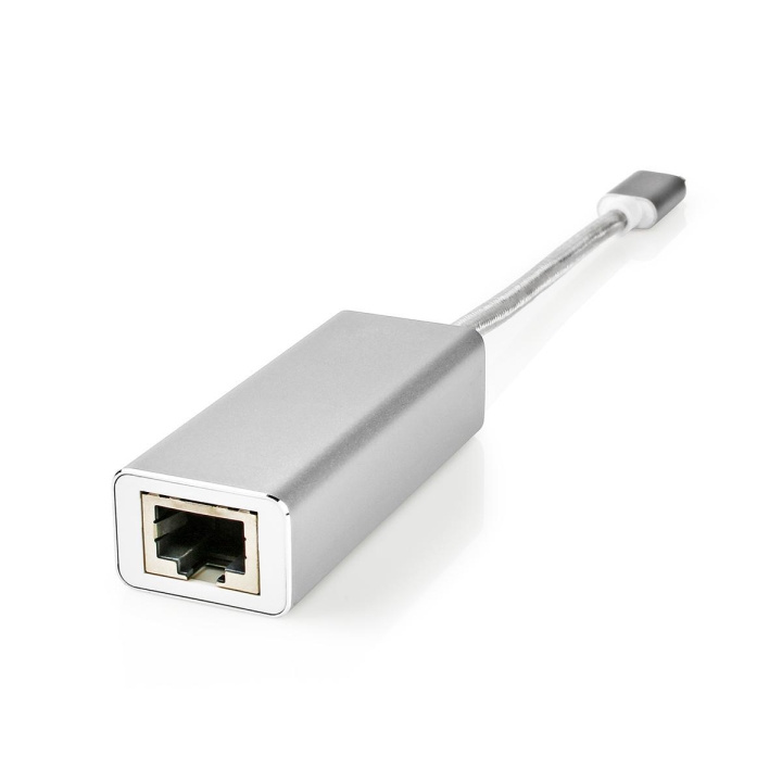 Nedis USB Network Adapter | USB 3.2 Gen 1 | 1 Gbps | USB-C™ Male | RJ45 Female | 0.20 m | Round | Gold Plated | Tinned Copper | Silver | Cover Window Box in the group COMPUTERS & PERIPHERALS / Network / Network cards / USB at TP E-commerce Nordic AB (C67515)