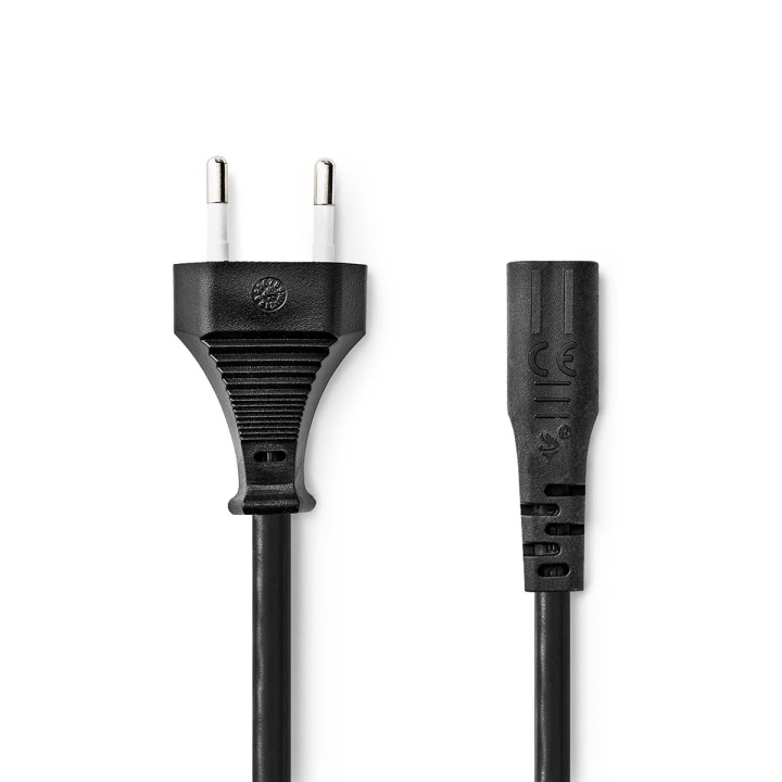 Nedis Power Cable | Euro Male | IEC-320-C1 | Straight | Straight | Nickel Plated | 2.00 m | Flat | PVC | Black | Box in the group COMPUTERS & PERIPHERALS / Computer cables / Device kable at TP E-commerce Nordic AB (C67519)