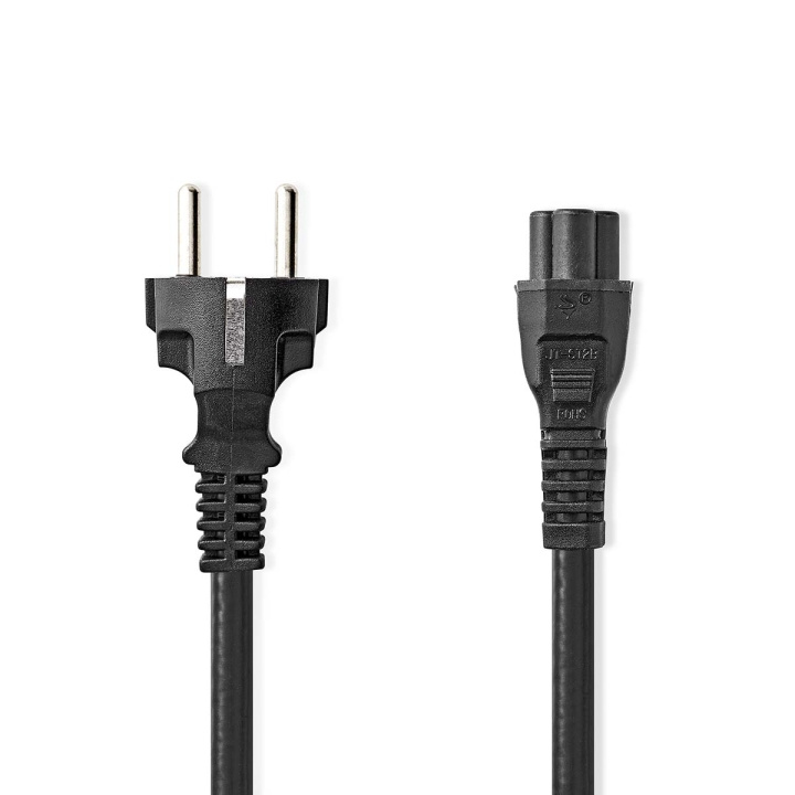 Nedis Power Cable | Plug with earth contact male | IEC-320-C5 | Straight | Straight | Nickel Plated | 2.00 m | Round | PVC | Black | Label in the group COMPUTERS & PERIPHERALS / Computer cables / Internal / Power cables & Adapters at TP E-commerce Nordic AB (C67538)