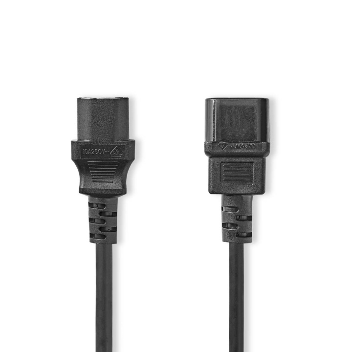 Nedis Power Cable | IEC-320-C14 | IEC-320-C13 | Straight | Straight | Nickel Plated | 2.00 m | Round | PVC | Black | Label in the group COMPUTERS & PERIPHERALS / Computer cables / Device kable at TP E-commerce Nordic AB (C67542)