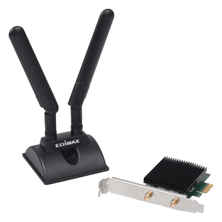 Edimax Wi-Fi 6 Dual Band 802.11ax & Bluetooth 5.0 PCI Express Adapter in the group COMPUTERS & PERIPHERALS / Network / Network cards / PCI Express at TP E-commerce Nordic AB (C67590)