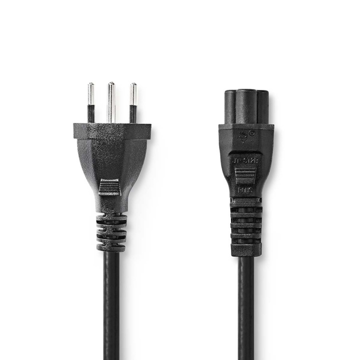 Nedis Power Cable | CH Type 12 | IEC-320-C5 | Straight | Straight | Nickel Plated | 2.00 m | Round | PVC | Black | Label in the group COMPUTERS & PERIPHERALS / Computer cables / Internal / Power cables & Adapters at TP E-commerce Nordic AB (C67641)