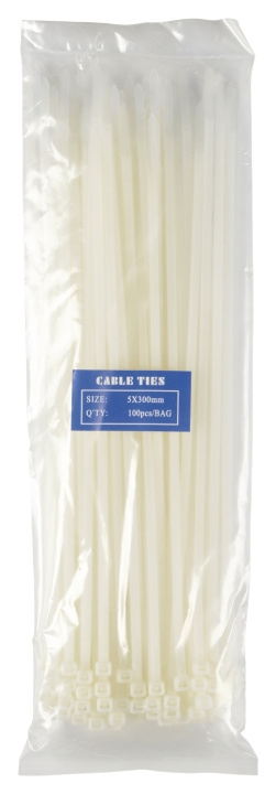 Nedis Cable Ties 0.30 m White in the group HOME, HOUSEHOLD & GARDEN / Tools / Other tools & Accesories at TP E-commerce Nordic AB (C67651)