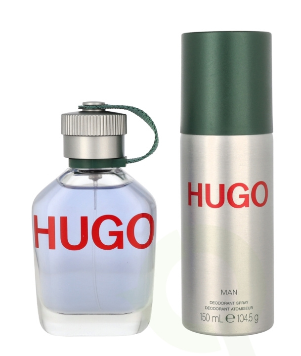 Hugo Boss Hugo Man Giftset 225 ml Edt Spray 75ml/Deo Spray 150ml in the group BEAUTY & HEALTH / Gift sets / Gift sets for him at TP E-commerce Nordic AB (C67773)