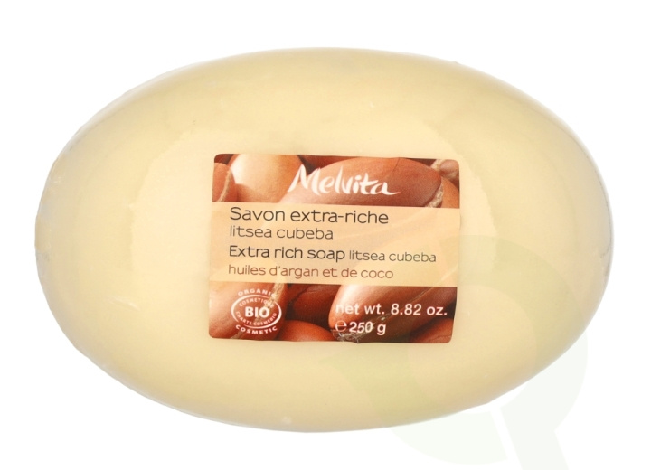 Melvita Extra Rich Soap 250 g With Argan Oil & Coconut in the group BEAUTY & HEALTH / Skin care / Body health / Scented soaps at TP E-commerce Nordic AB (C67785)