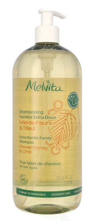 Melvita Extra-Gentle Family Shampoo 1000 ml in the group BEAUTY & HEALTH / Hair & Styling / Hair care / Schampoo at TP E-commerce Nordic AB (C67805)