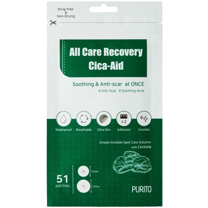 Purito All Care Recovery Cica-Aid 51pc in the group BEAUTY & HEALTH / Skin care / Body health / Scented soaps at TP E-commerce Nordic AB (C67819)