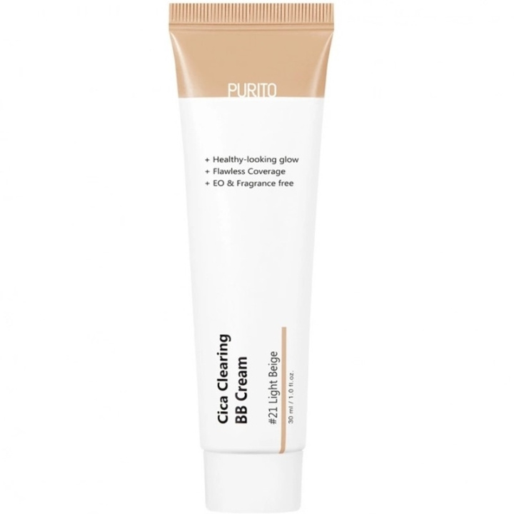 Purito Cica Clearing BB Cream #21 Light Beige 30ml in the group BEAUTY & HEALTH / Makeup / Facial makeup / CC/BB Cream at TP E-commerce Nordic AB (C67821)