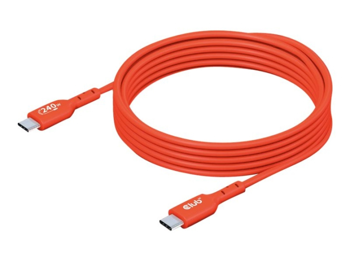 Club 3D USB 2.0 USB Type-C-kabel 2m Röd in the group COMPUTERS & PERIPHERALS / Computer cables / USB / USB-C at TP E-commerce Nordic AB (C67838)