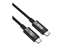 Club 3D USB4 Gen2x2 USB Type-C-kabel 2m Svart in the group COMPUTERS & PERIPHERALS / Computer cables / USB / USB-C at TP E-commerce Nordic AB (C67839)