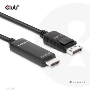 Club 3D CAC-1087 DisplayPort 1.4 to HDMI in the group COMPUTERS & PERIPHERALS / Computer cables / DisplayPort / Cables at TP E-commerce Nordic AB (C67842)