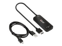 Club 3D Video Cable Pack DisplayPort / HDMI / USB Black in the group HOME ELECTRONICS / Cables & Adapters / HDMI / Adapters at TP E-commerce Nordic AB (C67843)