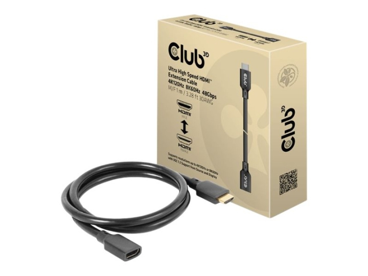 Club 3D HDMI (hane) hane -> HDMI hona 1 m in the group HOME ELECTRONICS / Cables & Adapters / HDMI / Cables at TP E-commerce Nordic AB (C67849)