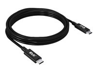 Club 3D USB4 Gen3x2 USB Type-C kabel 2m Black in the group COMPUTERS & PERIPHERALS / Computer cables / USB / USB-C at TP E-commerce Nordic AB (C67858)