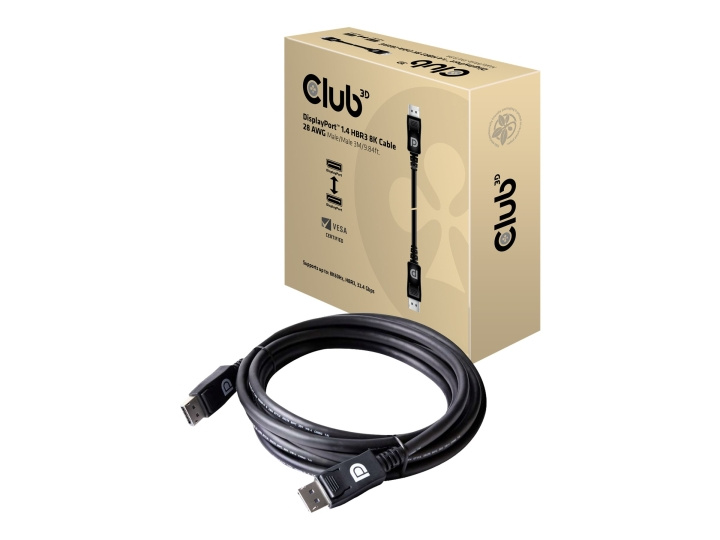 Club 3D 20 pin DisplayPort han -> 20 pin DisplayPort han 3 m in the group COMPUTERS & PERIPHERALS / Computer cables / DisplayPort / Cables at TP E-commerce Nordic AB (C67891)