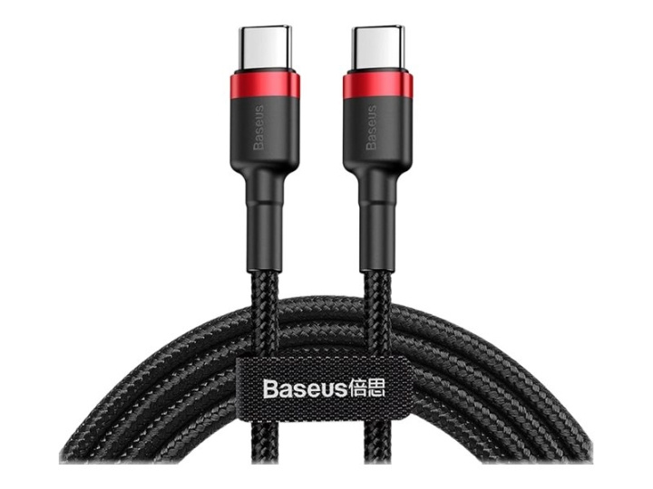 Baseus Cafule USB 2.0 USB Type-C cable 1m Black Red in the group COMPUTERS & PERIPHERALS / Computer cables / USB / USB-C at TP E-commerce Nordic AB (C67898)
