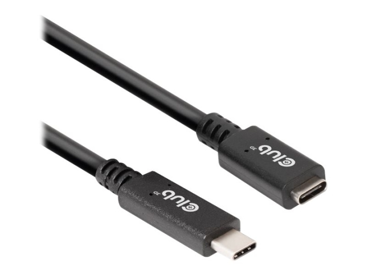 Club 3D USB Type-C forlængerkabel 1m Sort in the group HOME, HOUSEHOLD & GARDEN / Electricity & Lighting / Extension cables at TP E-commerce Nordic AB (C67926)