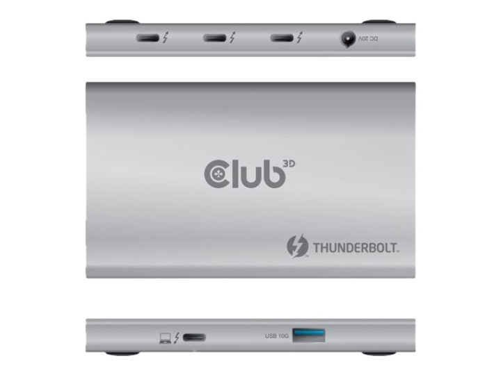 Club 3D Thunderbolt 4 Portable 5-in-1 Hub with Smart Power Dockingstation in the group COMPUTERS & PERIPHERALS / Laptops & accessories / Docking station at TP E-commerce Nordic AB (C67936)