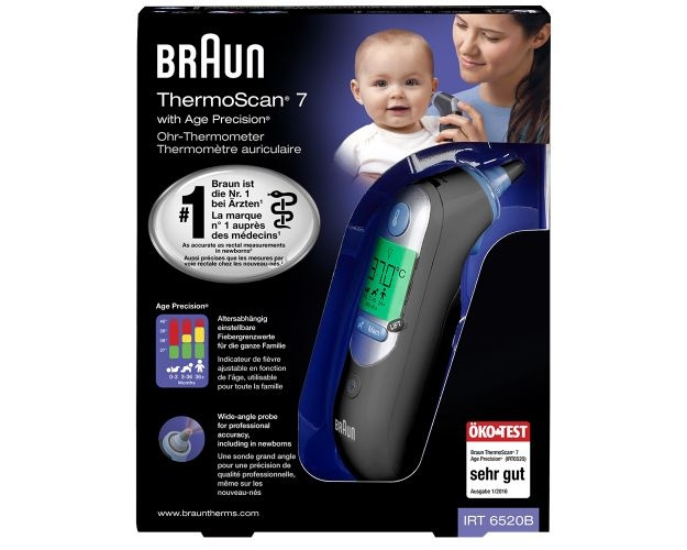 Braun ThermoScan® 7 med Age Precision® - Svart in the group BEAUTY & HEALTH / Health care / Thermometers for fever at TP E-commerce Nordic AB (C67955)