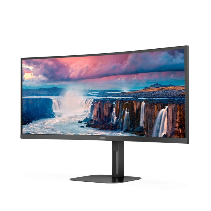 AOC Value-line CU34V5C/BK 34 3440 x 1440 (UltraWide) HDMI DisplayPort USB-C 100Hz Dockningsskärm in the group COMPUTERS & PERIPHERALS / Computer monitor / Computer monitors at TP E-commerce Nordic AB (C67966)