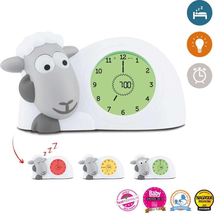 Zazu Sam sleep rhythm alarm clock, sheep, grey in the group HOME, HOUSEHOLD & GARDEN / Watches & Counters / Alarmclocks at TP E-commerce Nordic AB (C68004)