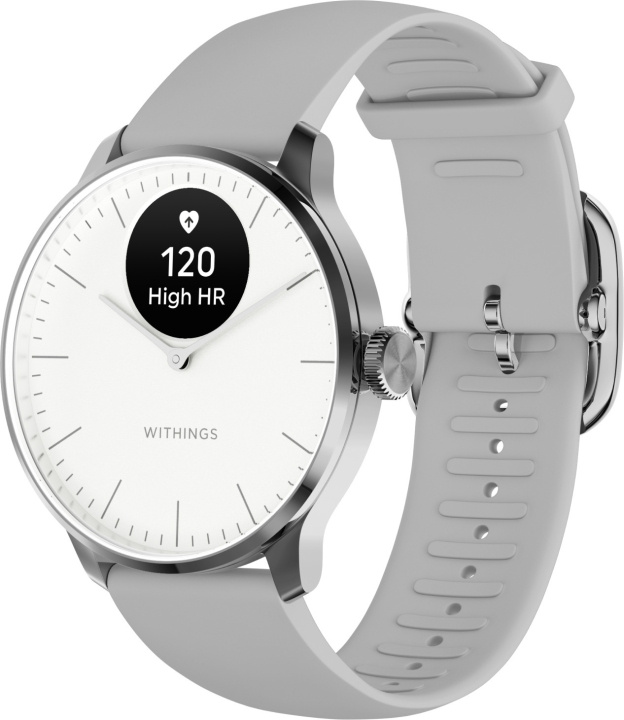 Withings Scanwatch Light smartwatch, 37 mm, white / grey in the group Sport, leisure & Hobby / Smartwatch & Activity trackers / Smartwatches at TP E-commerce Nordic AB (C68051)