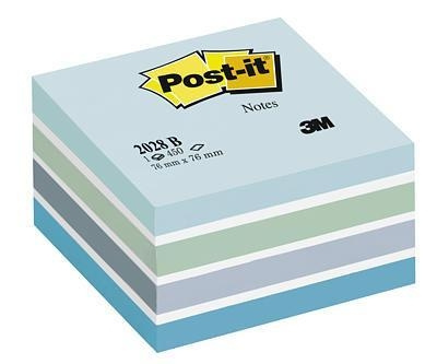 3M Post-it note cubes blue pastel 76 x 76 mm in the group HOME, HOUSEHOLD & GARDEN / Office material / Paper & Pads at TP E-commerce Nordic AB (C68150)