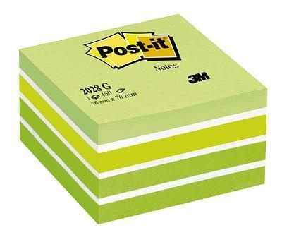 3M Post-it note cubes green pastel 76 x 76 mm in the group HOME, HOUSEHOLD & GARDEN / Office material / Paper & Pads at TP E-commerce Nordic AB (C68151)