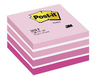 3M Post-it note cube pink pastel 76 x 76 mm in the group HOME, HOUSEHOLD & GARDEN / Office material / Paper & Pads at TP E-commerce Nordic AB (C68152)