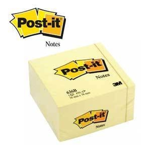 3M Post-it 636B note cube, 76 x 76 mm, yellow in the group HOME, HOUSEHOLD & GARDEN / Office material / Paper & Pads at TP E-commerce Nordic AB (C68153)