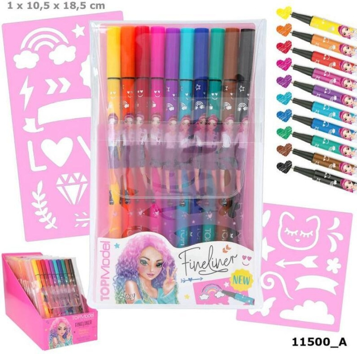 TOPModel Thin tip markers in the group TOYS, KIDS & BABY PRODUCTS / Toys / Crafts at TP E-commerce Nordic AB (C68156)