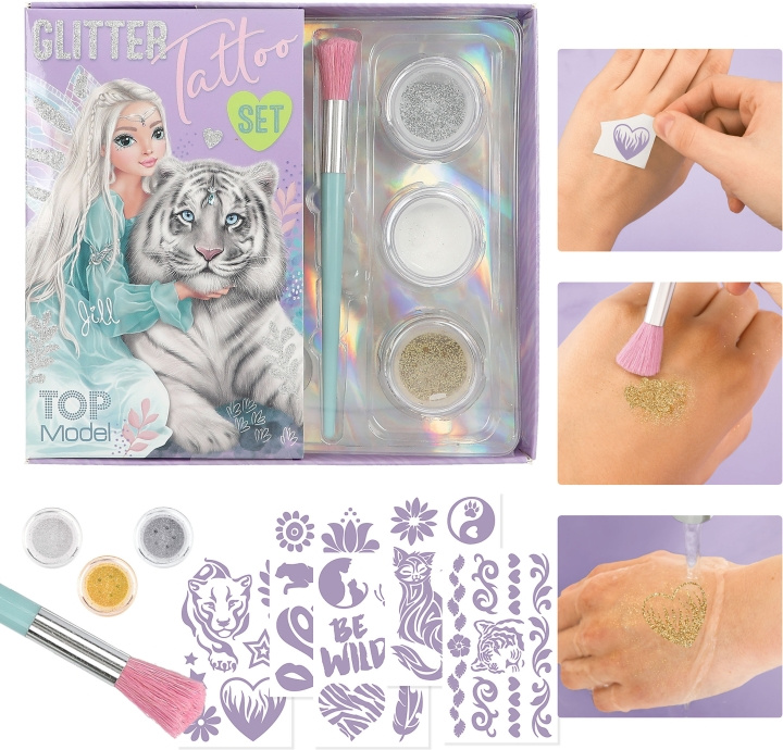 TOPModel FANTASY TIGER - glitter tattoo set in the group TOYS, KIDS & BABY PRODUCTS / Toys / Crafts at TP E-commerce Nordic AB (C68209)