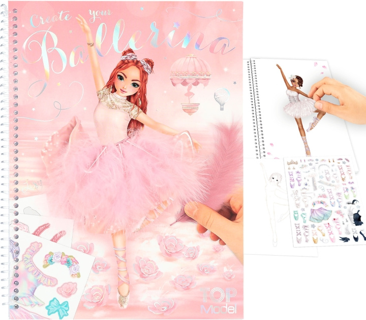 TOPModel Design book, ballerina in the group TOYS, KIDS & BABY PRODUCTS / Toys / Crafts at TP E-commerce Nordic AB (C68216)