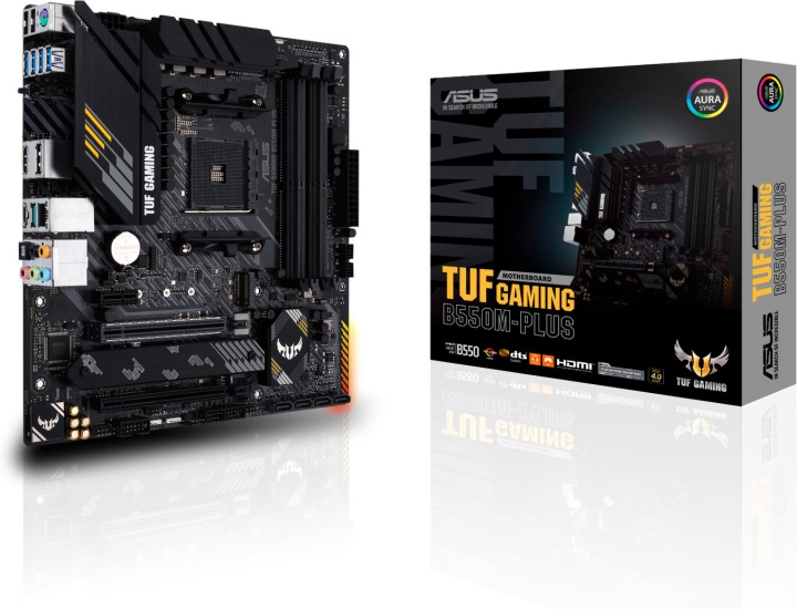 ASUS TUF GAMING B550M-PLUS AM4 microATX motherboard in the group COMPUTERS & PERIPHERALS / Computer components / Motherboard at TP E-commerce Nordic AB (C68267)