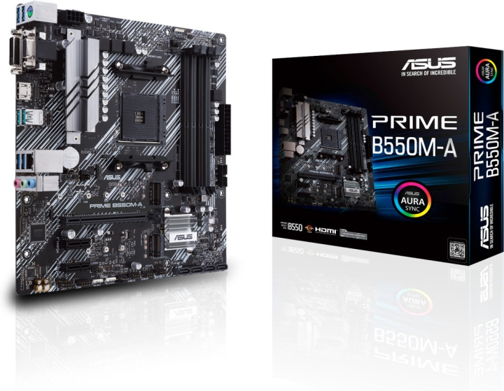 ASUS Prime B550M-A AM4 microATX motherboard in the group COMPUTERS & PERIPHERALS / Computer components / Motherboard at TP E-commerce Nordic AB (C68269)