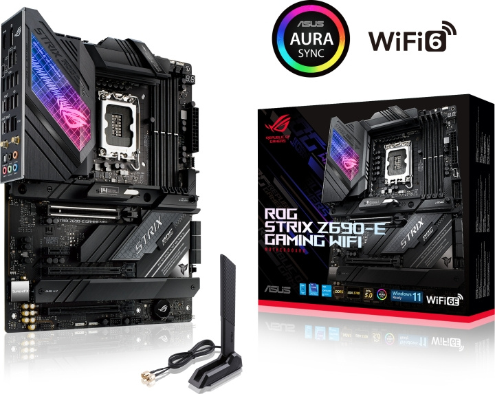 ASUS ROG STRIX Z690-E GAMING WIFI LGA 1700 ATX motherboard in the group COMPUTERS & PERIPHERALS / Computer components / Motherboard at TP E-commerce Nordic AB (C68286)