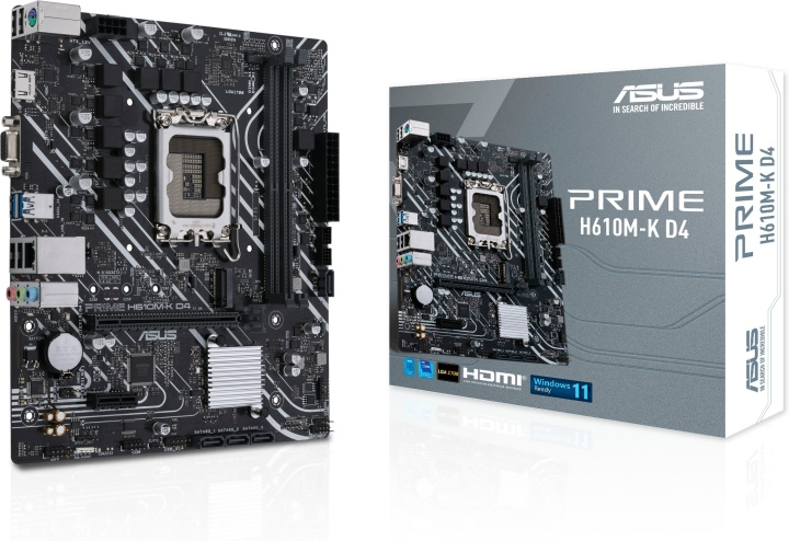 ASUS PRIME H610M-K D4 LGA 1700 mATX motherboard in the group COMPUTERS & PERIPHERALS / Computer components / Motherboard at TP E-commerce Nordic AB (C68303)